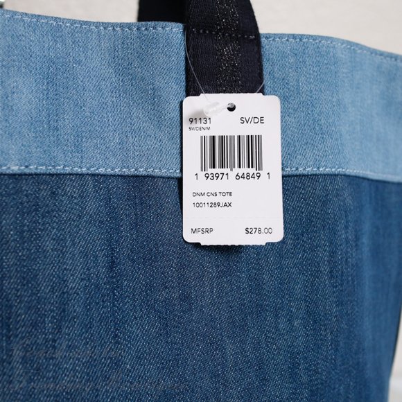 NWT Coach Denim Tote with Horse & Carriage - Picture 7 of 11